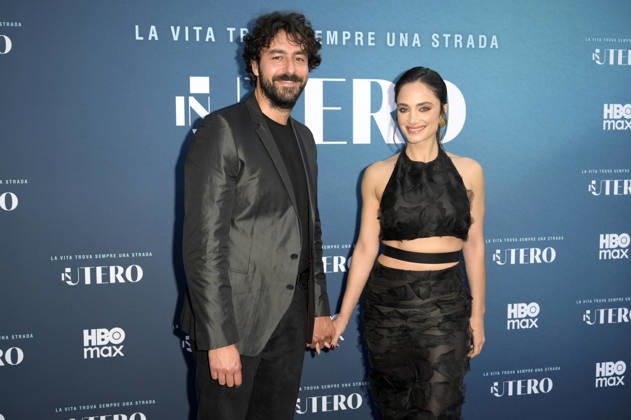 Michele Rosiello und Denise Capezza bei der Premiere der HBO Max-Serie In Utero im Cinema Barberini. Rom, 21.04.2026