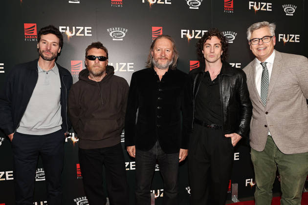 Red carpet at the New York special screening of Fuze at the Metrograph Featuring: Jonathan Saba, Sam Worthington, David Mackenzie, Aaron Taylor-Johnson and Eric d Arbeloff Where: New York, New York, United States When: 21 Apr 2026 Credit: Dave Allocca Starpix INSTARimages EDITORIAL USE ONLY. NOT FOR USE BY NEWSPAPERS BASED IN THE UK. Copyright: xx instar55634786