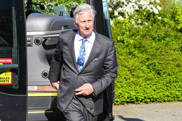 Interregional Royal Visit to WalloniaFlanders 2026 KRUISEM, BELGIUM - APRIL 22: King Philippe of Belgium pictured visiting Renson during the first Interregional Royal Visit to WalloniaFlanders on April 22, 2026 in Kruisem, Belgium, 22 04 2026 Kruisem Belgium  Copyright: xPhilipxReynaersx