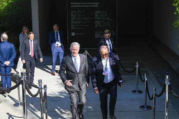 Interregional Royal Visit to WalloniaFlanders 2026 KRUISEM, BELGIUM - APRIL 22: King Philippe of Belgium pictured visiting Renson during the first Interregional Royal Visit to WalloniaFlanders on April 22, 2026 in Kruisem, Belgium, 22 04 2026 Kruisem Belgium  Copyright: xPhilipxReynaersx