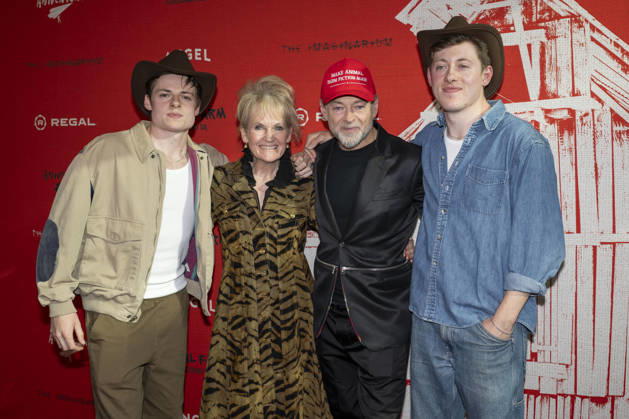 April 21, 2026, New York, New York, USA: LOUIS ASHBOURNE SERKIS, LORRAINE ASHBOURNE, ANDY SERKIS and SONNY ASHBOURNE SERKIS attend the Animal Farm Premiere at Regal Theater in New York. 21 April 2026 New York USA  - ZUMAa265 20260421_zep_a265_052 Copyright: xEricxAcquayex