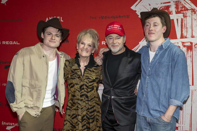 April 21, 2026, New York, New York, USA: LOUIS ASHBOURNE SERKIS, LORRAINE ASHBOURNE, ANDY SERKIS and SONNY ASHBOURNE SERKIS attend the Animal Farm Premiere at Regal Theater in New York. 21 April 2026 New York USA  - ZUMAa265 20260421_zep_a265_053 Copyright: xEricxAcquayex