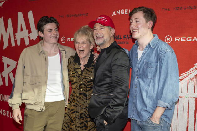 April 21, 2026, New York, New York, USA: LOUIS ASHBOURNE SERKIS, LORRAINE ASHBOURNE, ANDY SERKIS and SONNY ASHBOURNE SERKIS attend the Animal Farm Premiere at Regal Theater in New York. 21 April 2026 New York USA  - ZUMAa265 20260421_zep_a265_056 Copyright: xEricxAcquayex
