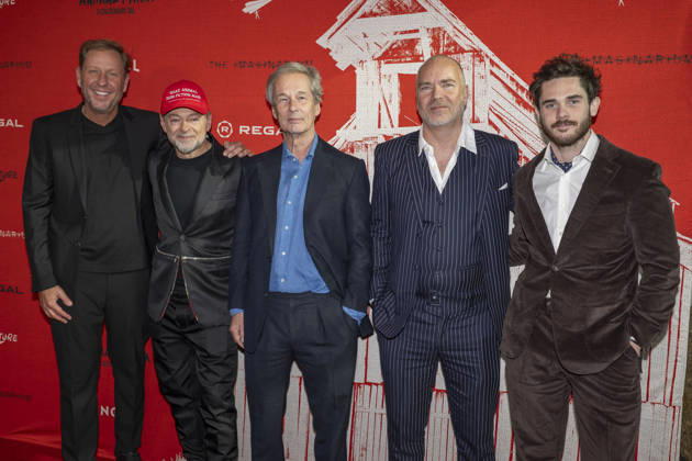 April 21, 2026, New York, New York, USA: DAVE ROSENBAUM, ANDY SERKIS, JONATHAN CAVENDISH, PHIL ROBERTSON and ADAM NAGLE attend the Animal Farm Premiere at Regal Theater in New York. 21 April 2026 New York USA  - ZUMAa265 20260421_zep_a265_057 Copyright: xEricxAcquayex