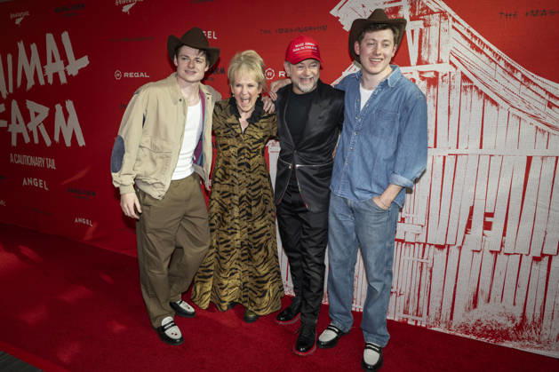 April 21, 2026, New York, New York, USA: LOUIS ASHBOURNE SERKIS, LORRAINE ASHBOURNE, ANDY SERKIS and SONNY ASHBOURNE SERKIS attend the Animal Farm Premiere at Regal Theater in New York. 21 April 2026 New York USA  - ZUMAa265 20260421_zep_a265_051 Copyright: xEricxAcquayex