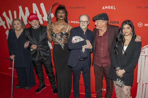 April 21, 2026, New York, New York, USA: KATHLEEN TURNER, ANDY SERKIS, LAVERNE COX, STEVE BUSCEMI, WOODY HARRELSON and IMAN VELLANI attend the Animal Farm Premiere at Regal Theater in New York. 21 April 2026 New York USA  - ZUMAa265 20260421_zep_a265_075 Copyright: xEricxAcquayex