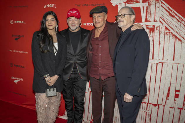 April 21, 2026, New York, New York, USA: IMAN VELLANI, ANDY SERKIS, WOODY HARRELSON and STEVE BUSCEMI attend the Animal Farm Premiere at Regal Theater in New York. 21 April 2026 New York USA  - ZUMAa265 20260421_zep_a265_079 Copyright: xEricxAcquayex