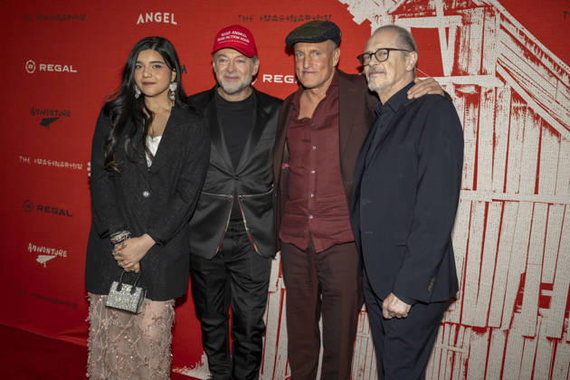 April 21, 2026, New York, New York, USA: IMAN VELLANI, ANDY SERKIS, WOODY HARRELSON and STEVE BUSCEMI attend the Animal Farm Premiere at Regal Theater in New York. 21 April 2026 New York USA  - ZUMAa265 20260421_zep_a265_082 Copyright: xEricxAcquayex