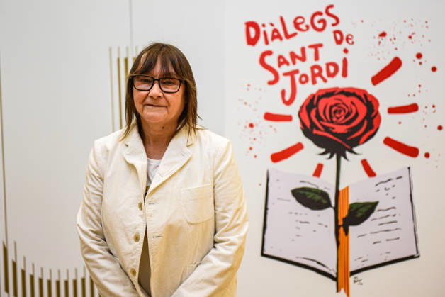 The writer Ali Smith gives a press conference in Barcelona for Sant Jordi The writer Ali Smith during a press conference, on April 22, 2026, in Barcelona, Catalunya Spain The writer will be tomorrow, Thursday April 23, the pregonera of the Sant Jordi festival in Barcelona 22 APRIL 2026 LITERATURE BOOK DAY Barcelona, Catalunya Barcelona, Catalunya Spain  Copyright: xAlbertoxParedesx 7460564