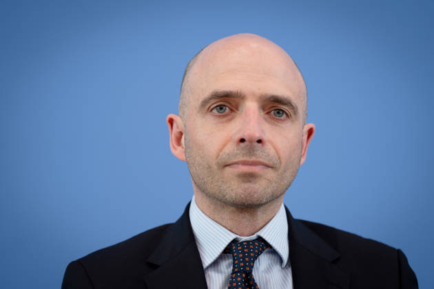 Bundesministerium für Wirtschaft und Energie, Benjamin Weigert, Abteilungsleiter Wirtschaft Benjamin Weigert, Abteilungsleiter Wirtschaft, BPK, Berlin, Vorstellung der Frühjahrsprojektion 2026 der Bundesregierung Berlin Berlin GER