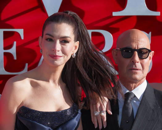 The Devil Wears Prada 2 European Premiere on Wednesday 22 April 2026 Anne Hathaway and Stanley Tucci seen at the The Devil Wears Prada 2 European Premiere on Wednesday 22 April 2026 at Cineworld Leicester Square and VUE West End, London. ., Credit:Julie Edwards Avalon  Copyright: xJuliexEdwardsx xAvalonx 1093623442