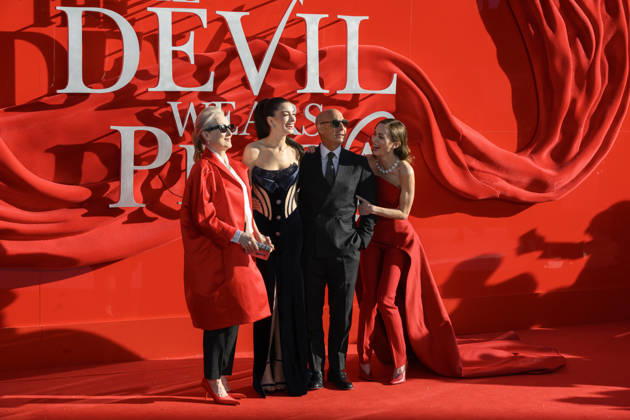 Celebrities attend the European Premiere of ˜The Devil Wears Prada 2™ at Leicester Square in London, England Featuring: Meryl Streep, Anna Hathaway, Stanley Tucci, Emily Blunt Where: London, United Kingdom When: 22 Apr 2026 Credit: Cover Images **NOT AVAILABLE FOR HELLO MAGAZINE** EDITORIAL USE ONLY. NOT FOR USE BY NEWSPAPERS BASED IN THE UK. Copyright: xx coverimg55636853