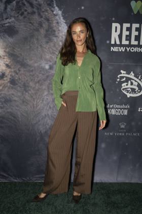 April 22, 2026, New York, New York, USA: JENA GOLDSACK walks the green carpet on Earth Day to launch the REEL WILD New York Film Festival, hosted by The Wildlife Conservation Society at The Paley Center in New York. 22 April 2026 New York USA  - ZUMAa265 20260422_zep_a265_040 Copyright: xEricxAcquayex