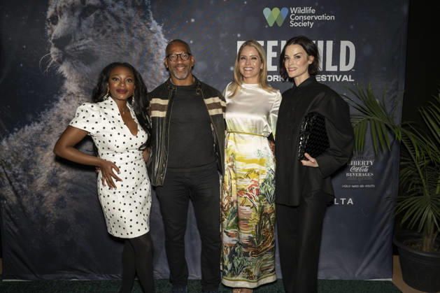 April 22, 2026, New York, New York, USA: NATURI NAUGHTON-LEWIS, CHRISTIAN COOPER, SARA HAINES and JAIMIE ALEXANDER walk the green carpet on Earth Day to launch the REEL WILD New York Film Festival, hosted by The Wildlife Conservation Society at The Paley Center in New York. 22 April 2026 New York USA  - ZUMAa265 20260422_zep_a265_076 Copyright: xEricxAcquayex
