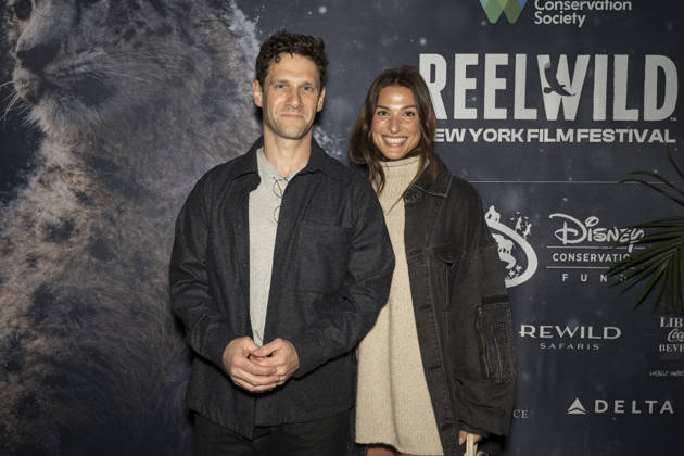 April 22, 2026, New York, New York, USA: JUSTIN BARTHA and LIA BARTHA walk the green carpet on Earth Day to launch the REEL WILD New York Film Festival, hosted by The Wildlife Conservation Society at The Paley Center in New York. 22 April 2026 New York USA  - ZUMAa265 20260422_zep_a265_077 Copyright: xEricxAcquayex