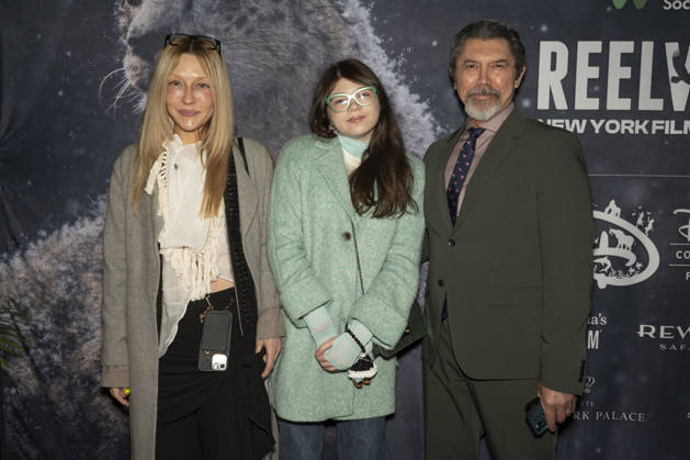 April 22, 2026, New York, New York, USA: YVONNE PHILLIPS, INDIGO PHILLIPS and LOU DIAMOND PHILLIPS walk the green carpet on Earth Day to launch the REEL WILD New York Film Festival, hosted by The Wildlife Conservation Society at The Paley Center in New York. 22 April 2026 New York USA - ZUMAa265 20260422_zep_a265_080 Copyright: xEricxAcquayex