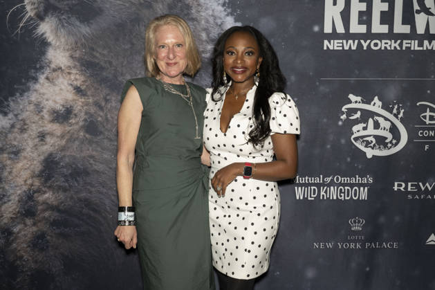 April 22, 2026, New York, New York, USA: CHRISTINE OSEKOSKI and NATURI NAUGHTON-LEWIS walk the green carpet on Earth Day to launch the REEL WILD New York Film Festival, hosted by The Wildlife Conservation Society at The Paley Center in New York. 22 April 2026 New York USA - ZUMAa265 20260422_zep_a265_067 Copyright: xEricxAcquayex