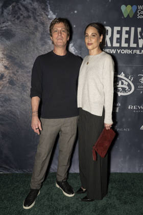 April 22, 2026, New York, New York, USA: ROB THOMAS and MARISOL THOMAS walk the green carpet on Earth Day to launch the REEL WILD New York Film Festival, hosted by The Wildlife Conservation Society at The Paley Center in New York. 22 April 2026 New York USA - ZUMAa265 20260422_zep_a265_058 Copyright: xEricxAcquayex