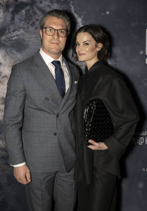 April 22, 2026, New York, New York, USA: ROBERT L. PARISIEN and JAIMIE ALEXANDER walk the green carpet on Earth Day to launch the REEL WILD New York Film Festival, hosted by The Wildlife Conservation Society at The Paley Center in New York. 22 April 2026 New York USA - ZUMAa265 20260422_zep_a265_057 Copyright: xEricxAcquayex