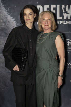 April 22, 2026, New York, New York, USA: JAIMIE ALEXANDER and CHRISTINE OSEKOSKI walk the green carpet on Earth Day to launch the REEL WILD New York Film Festival, hosted by The Wildlife Conservation Society at The Paley Center in New York. 22 April 2026 New York USA - ZUMAa265 20260422_zep_a265_051 Copyright: xEricxAcquayex