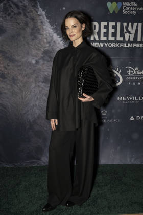 April 22, 2026, New York, New York, USA: JAIMIE ALEXANDER walks the green carpet on Earth Day to launch the REEL WILD New York Film Festival, hosted by The Wildlife Conservation Society at The Paley Center in New York. 22 April 2026 New York USA - ZUMAa265 20260422_zep_a265_047 Copyright: xEricxAcquayex
