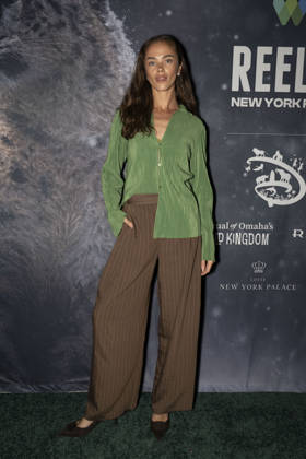 April 22, 2026, New York, New York, USA: JENA GOLDSACK walks the green carpet on Earth Day to launch the REEL WILD New York Film Festival, hosted by The Wildlife Conservation Society at The Paley Center in New York. 22 April 2026 New York USA - ZUMAa265 20260422_zep_a265_041 Copyright: xEricxAcquayex