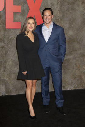 David Ready mit Gast bei der Premiere des Netflix-Films Apex im Paris Theatre. New York, 22.04.2026