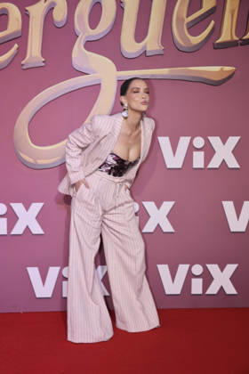 Los Encantos del Sinverguenza Red Carpet Carolina Miranda attends the red carpet for ˜Los Encantos del Sinverguenza™ tv series at Videocine. on April 22, 2026 in Mexico City, Mexico. (Photo by Yamak Perea Eyepix Group) Copyright: xYamakxPerea xEyepixxGroupx YP_22042026_181387