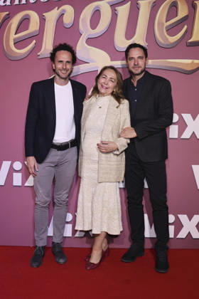 Los Encantos del Sinverguenza Red Carpet (L-R) Juan Jose Cardona, Nancy Molano and Manolo Cardona attend the red carpet for ˜Los Encantos del Sinverguenza™ tv series at Videocine. on April 22, 2026 in Mexico City, Mexico. (Photo by Yamak Perea Eyepix Group) Copyright: xYamakxPerea xEyepixxGroupx YP_22042026_181430