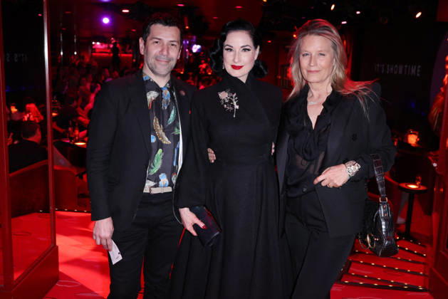 Exclusive - Dita Von Teese at Crazy Horse - Paris Exclusive - Alexis Mabille, Dita Von Teese and Andrée Deissenberg attend show at Crazy Horse , in Paris, France on April 22, 2026. Photo by Jerome Domine ABACAPRESS.COM Paris France  Copyright: xDominexJerome ABACAx