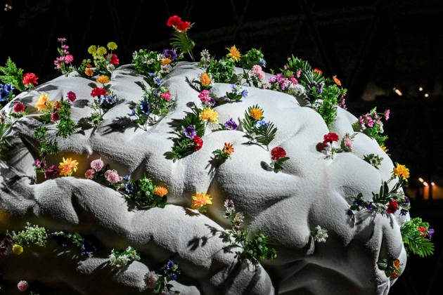 April 23, 2026, Milan, Mi, Italy: April 23, 2026, Milan Design Week. FuoriSalone 2026. Piazza Gae Aulenti, Portanuova district, is transformed into an urban laboratory for reflection and dialogue with Blooming Imperfections Ã¢â‚¬ Relationships in Progress. The project invites the public to explore human relationships and recognize the value of vulnerability as a resource. Milan Italy  - ZUMAa289 20260423_zia_a289_101 Copyright: xNicolaxMarfisix