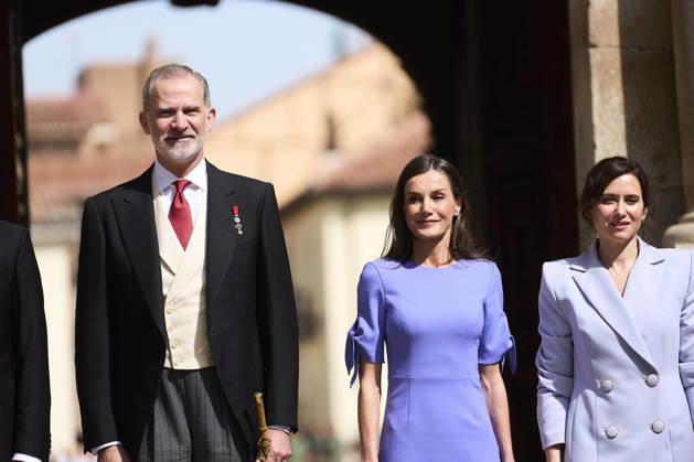 Spanish Royals Attend Cervantes Awards Ceremony to Gonzalo Celorio King Felipe VI of Spain, Queen Letizia of Spain attends Cervantes Awards Ceremony to Gonzalo Celorio at Alcala University on April 23, 2026 in Alcala de Henares, Spain Photo by IMAGO MPG Alcala de Henares Alcala University Madrid Spain  Copyright: xMPGx