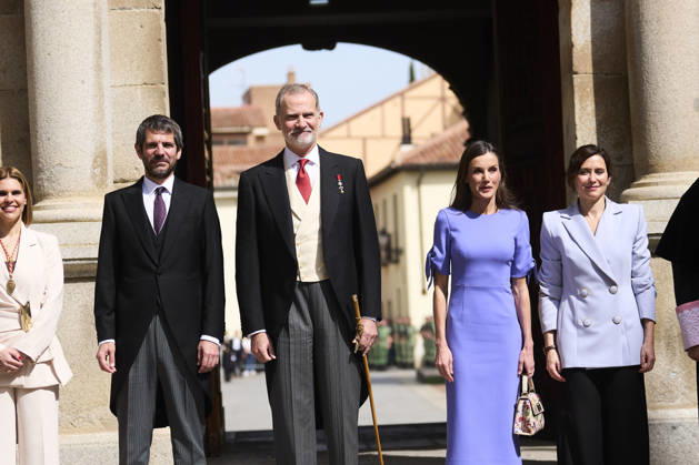 Spanish Royals Attend Cervantes Awards Ceremony to Gonzalo Celorio King Felipe VI of Spain, Queen Letizia of Spain, Isabel Diaz Ayuso, President of Madrid attends Cervantes Awards Ceremony to Gonzalo Celorio at Alcala University on April 23, 2026 in Alcala de Henares, Spain Photo by IMAGO MPG Alcala de Henares Alcala University Madrid Spain  Copyright: xMPGx