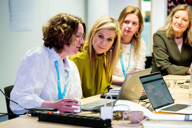 Queen Maxima at the 1st National Undiagnosed Hackathon. Nijmegen, the Netherlands. 23 Apr 2026 NIJMEGEN - Queen Maxima at the 1st National Undiagnosed Hackathon. During this hackathon, teams of different specialists come together to arrive at a diagnosis within 48 hours for patients with rare conditions at the Radboudumc in Nijmegen. Nijmegen The Netherlands  Copyright: xMischaxSchoemakerx