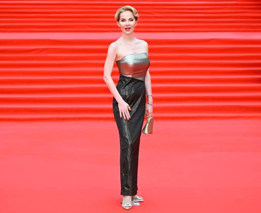 Russia Moscow International Film Festival 9150039 23.04.2026 Actress Polina Borunova arrives for the closing ceremony of the 48th Moscow International Film Festival (MIFF) in Moscow, Russia. Sputnik Moscow Russia  Copyright: xx
