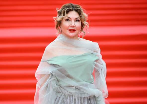 Russia Moscow International Film Festival 9150042 23.04.2026 Chief editor of the Russian KinoReporter, TV presenter Maria Lemesheva arrives for the closing ceremony of the 48th Moscow International Film Festival (MIFF) in Moscow, Russia. Ekaterina Chesnokova Sputnik Moscow Russia  Copyright: xEkaterinaxChesnokovax