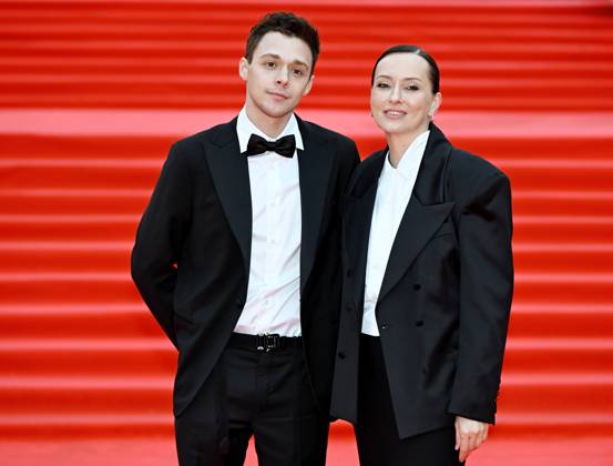 Russia Moscow International Film Festival 9150098 23.04.2026 Actor Vladislav Prokhorov and actress, producer Natalia Gneusheva arrive for the closing ceremony of the 48th Moscow International Film Festival (MIFF) in Moscow, Russia. Ekaterina Chesnokova Sputnik Moscow Russia  Copyright: xEkaterinaxChesnokovax