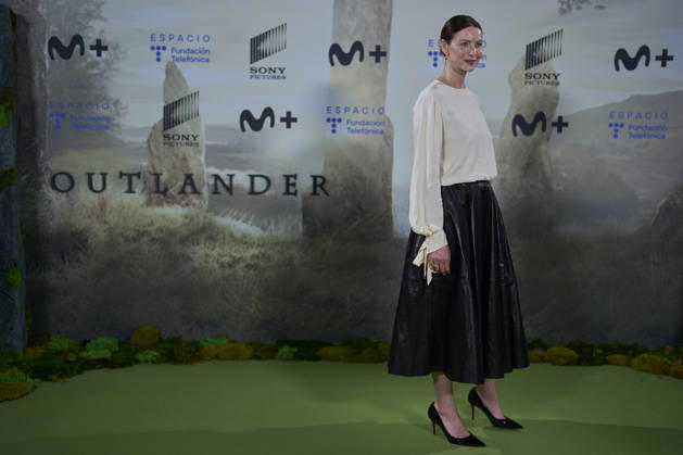 Caitriona Balfe prensents ˜Outlander™ last season in Madrid Caitriona Balfe attends ˜Outlander™ fan meeting at Telefonica Foundation on April 23, 2026 in Madrid, Spain Photo by IMAGO MPG Madrid Telefonica Foundation Madrid Spain  Copyright: xMPGx