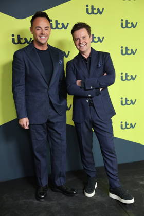 . 23 04 2026. London, United Kingdom. Ant and Dec arriving at the ITV Showcase photo call in London.  xStephenxLockx xi-Imagesx IIM-26728-0013