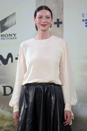 Actress Caitriona Balfe attends the Outlander photocall during the promotion of the series final season. April 23, 2026 in Madrid, Spain.( ALTERPHOTOS S.Villarroel) (20260423069)
