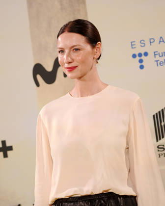 Actress Caitriona Balfe attends the Outlander photocall during the promotion of the series final season. April 23, 2026 in Madrid, Spain.( ALTERPHOTOS S.Villarroel) (20260423101)