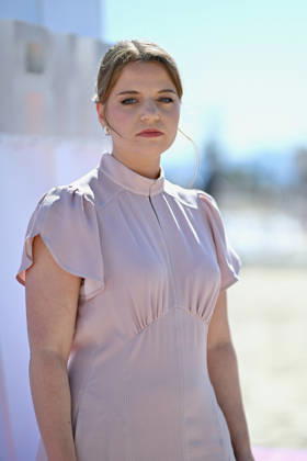 Half Man Photocall - The 9th Cannes Series International Festival. FC CANNES, FRANCE - APRIL 23 Alexandra Brodski attends the Half Man Photocall at the 9th Cannes Series International Festival at Plage Du Majestic on April 23, 2026 in Cannes, France. Photo by Franck Castel ABACAPRESS.COM Cannes France  Copyright: xCastelxFranck ABACAx