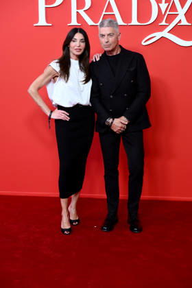 Milan, Red carpet preview of The Devil Wears Prada at La Rinascente - Giorgio Restelli and his wife  Copyright: xAlbertoxTerenghix xipa-agency.netx xComi Terenghix IPA_Agency_IPA74182687