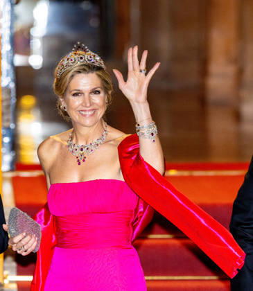 Royal Couple Offers Corps Diplomatic Dinner, Amsterdam - 23 Apr 2026 Queen Maxima at the Corps Diplomatique for a gala dinner at the Royal Palace Amsterdam. Amsterdam The Netherlands  Copyright: xMischaxSchoemakerx