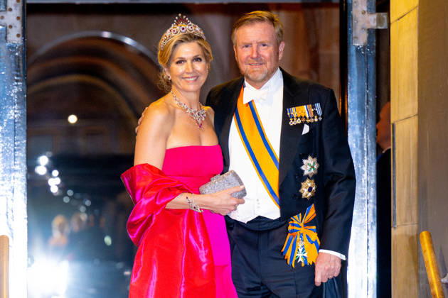 Royal Couple Offers Corps Diplomatic Dinner, Amsterdam - 23 Apr 2026 King Willem-Alexander and Queen Maxima at the Corps Diplomatique for a gala dinner at the Royal Palace Amsterdam. Amsterdam The Netherlands  Copyright: xMischaxSchoemakerx
