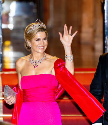 Royal Couple Offers Corps Diplomatic Dinner, Amsterdam - 23 Apr 2026 Queen Maxima at the Corps Diplomatique for a gala dinner at the Royal Palace Amsterdam. Amsterdam The Netherlands  Copyright: xMischaxSchoemakerx