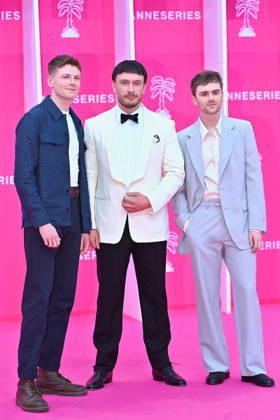 Opening Pink Carpet - The 9th Cannes Series International Festival. FC CANNES, FRANCE - APRIL 23 Stuart Campbell, Richard Gadd and Mitchell Robertson attends the Opening Pink Carpet at the 9th Cannes Series International Festival on April 23, 2026 in Cannes, France.Photo by Franck Castel ABACAPRESS.COM Cannes France  Copyright: xCastelxFranck ABACAx