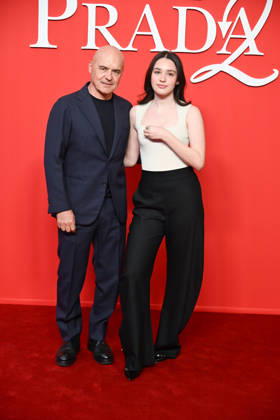 Milan, red carpet film - The Devil Wears Prada - Pictured: Luca Zingaretti with Emma  Copyright: xSimonaxChiocciax xipa-agency.netx xFotosickix IPA_Agency_IPA74183983