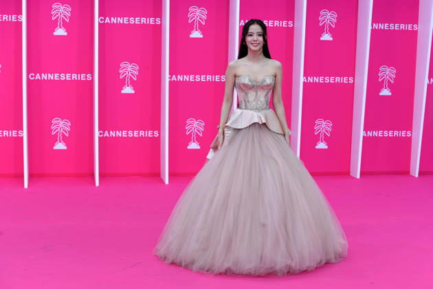 April 23, 2026, Cannes, France: Kim Jisoo attends the Opening Pink Carpet at the 9th Cannes Series International Festival. Opening Pink Carpet Canneserie- The 9th Cannes Series International Festival Cannes France  - ZUMAs197 20260423_aaa_s197_084 Copyright: xGianluigixJoriox