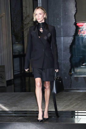 NEW YORK, NY- APRIL 23: Charlize Theron seen in New York City on April 23, 2026. Copyright: xRWx